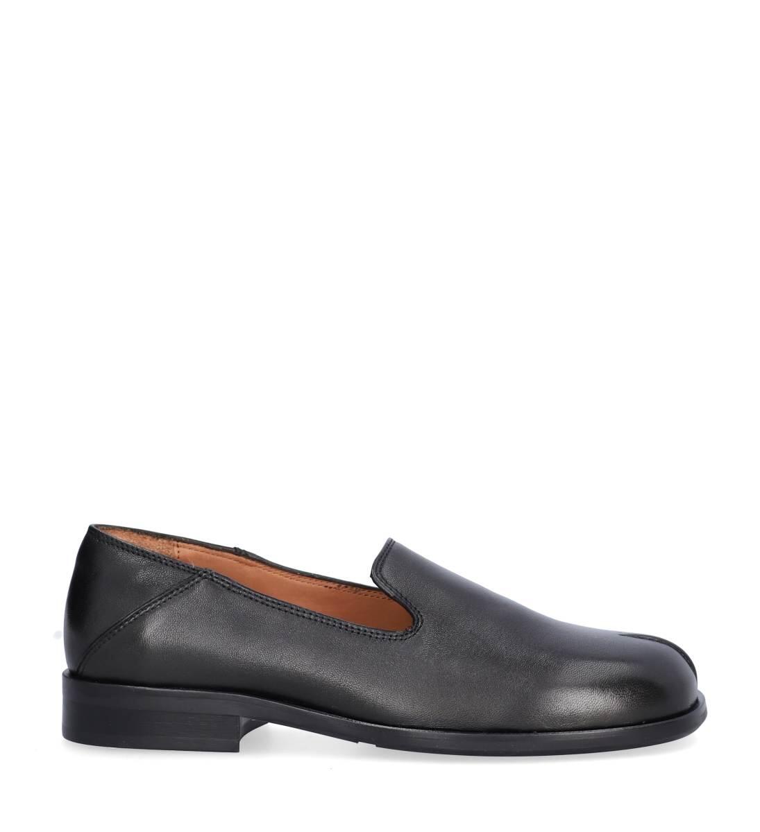 Loafer rund snude - Black nappa 70